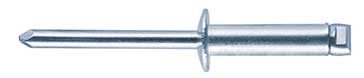 RivetKing® FBS Series 18-8 Stainless Steel, Steel Trivalent Zinc Plated Open End Rivet